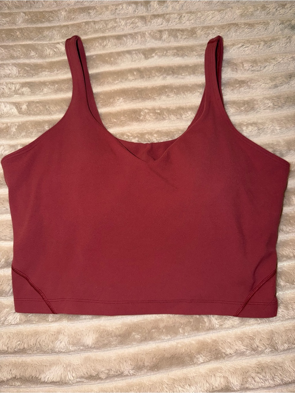Lululemon Align Crop Top Size 12 in mulled wine color